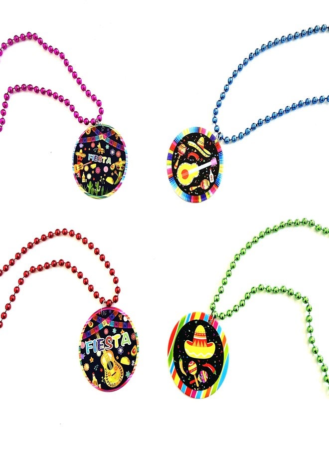 GZYSSL 24 Pcs Cinco de Mayo Bead Necklaces Mexican Fiesta Party Favors Decorations Cinco de Mayo Fiesta Themed Medal Beads Necklace Party Supplies - Image 5